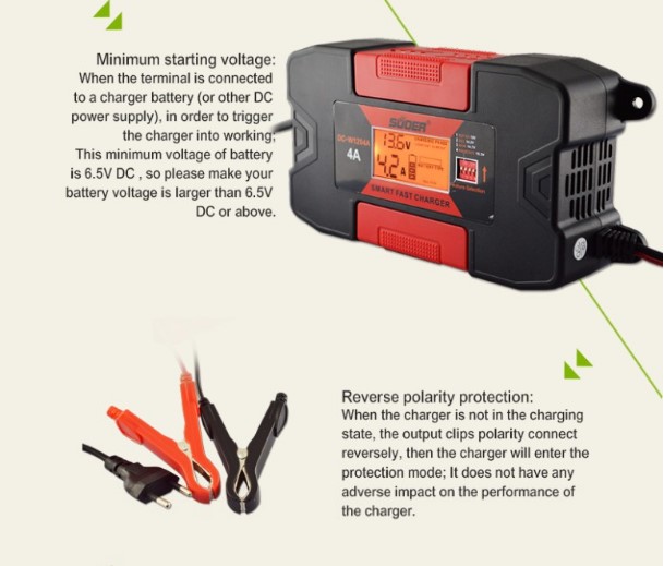 car battery charger 12V 6A